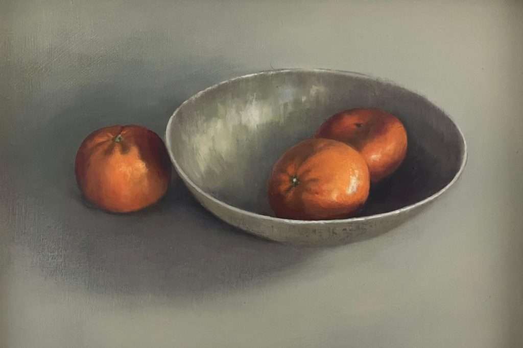 Lindsay Turk , 'CLEMENTINES II', oil on board