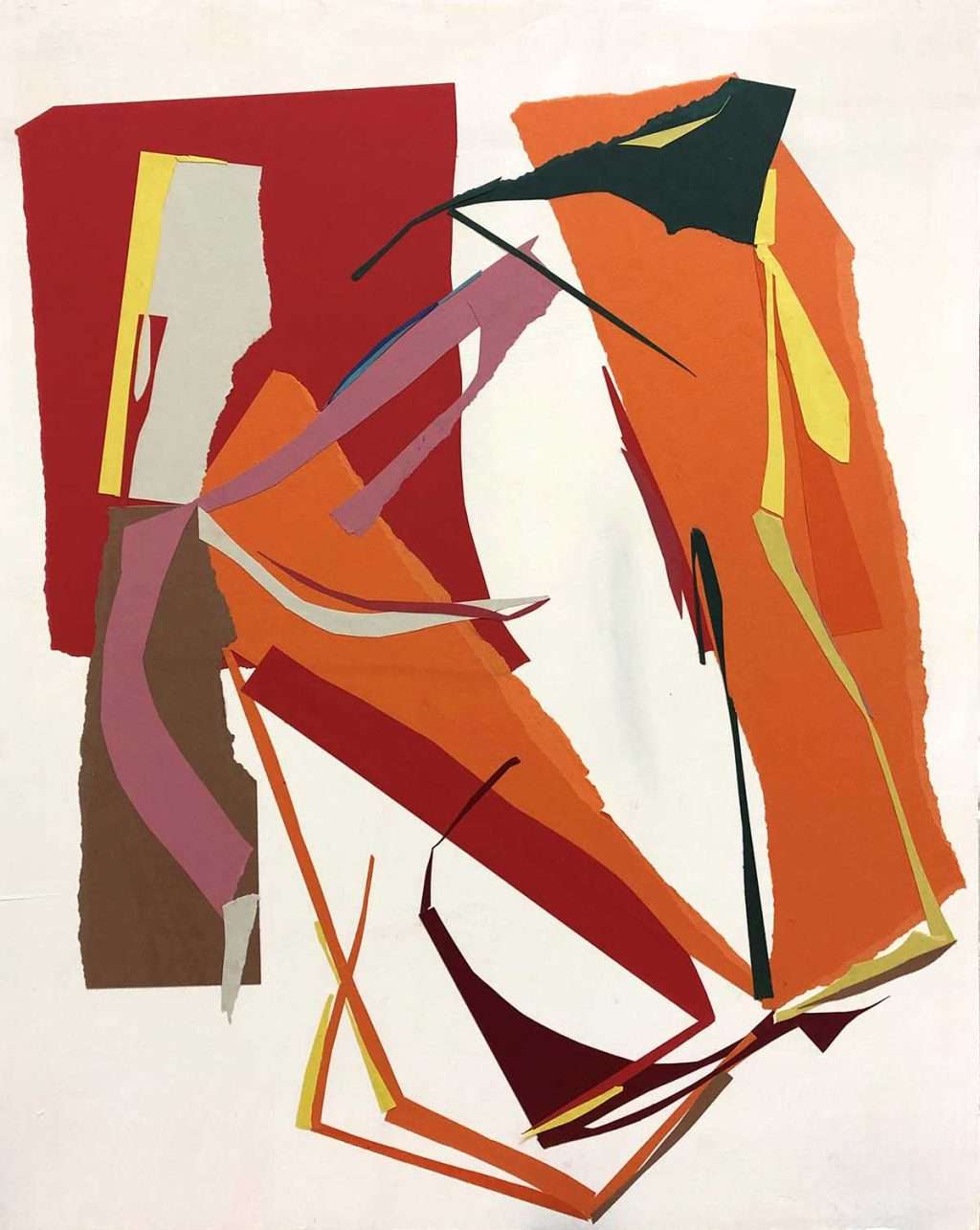 Agnes Brook-Sulman, 'Fine Cuts (3)', 2024, paper on wood panel