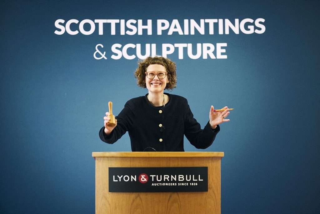 Senior specialist Alice Strang on the rostrum. Image Stewart Attwood