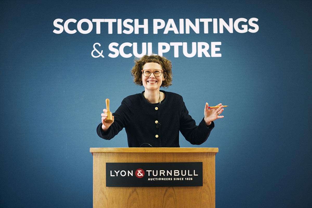 Senior specialist Alice Strang on the rostrum. Image Stewart Attwood