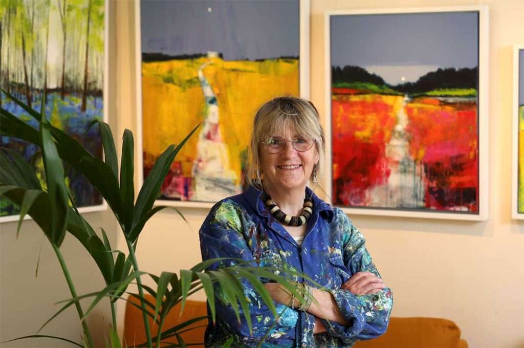 Painter Anne Butler. Image Colin Hattersley