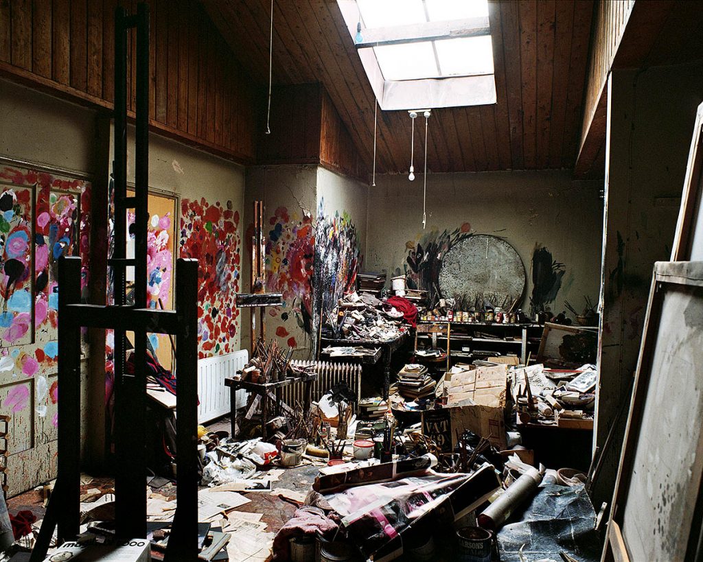 Francis Bacon’s studio in the Dublin City Gallery The Hugh Lane, Photo: Perry Ogden Collection © The Estate of Francis Bacon. All rights reserved, DACS