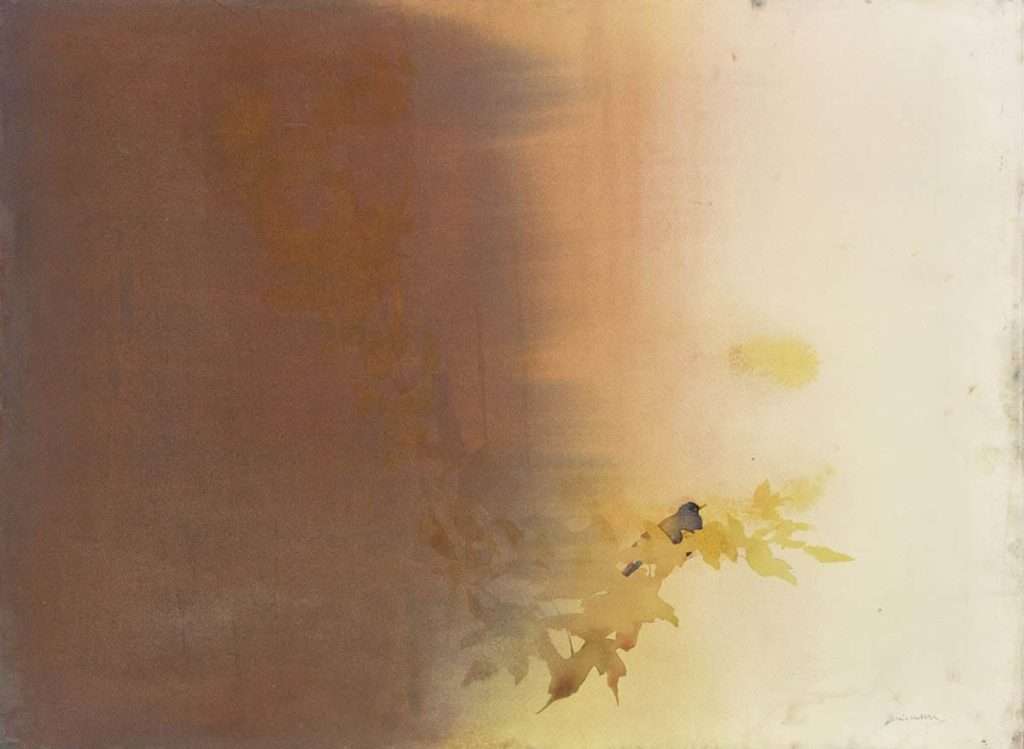 Claire Harkess, 'Autumn Evenings', watercolour (cropped)