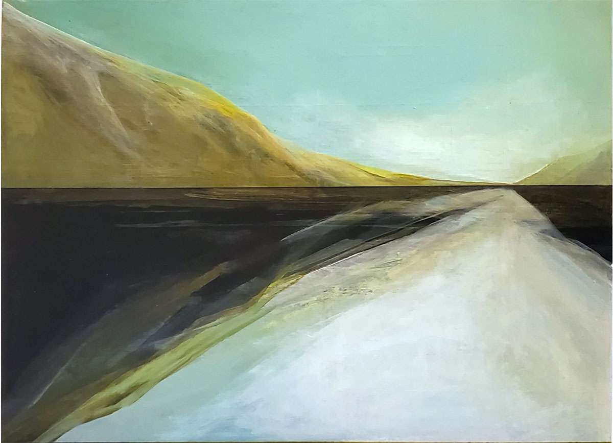 Connie Liebschner, 'Gorse', acrylic, gesso, ink on panel