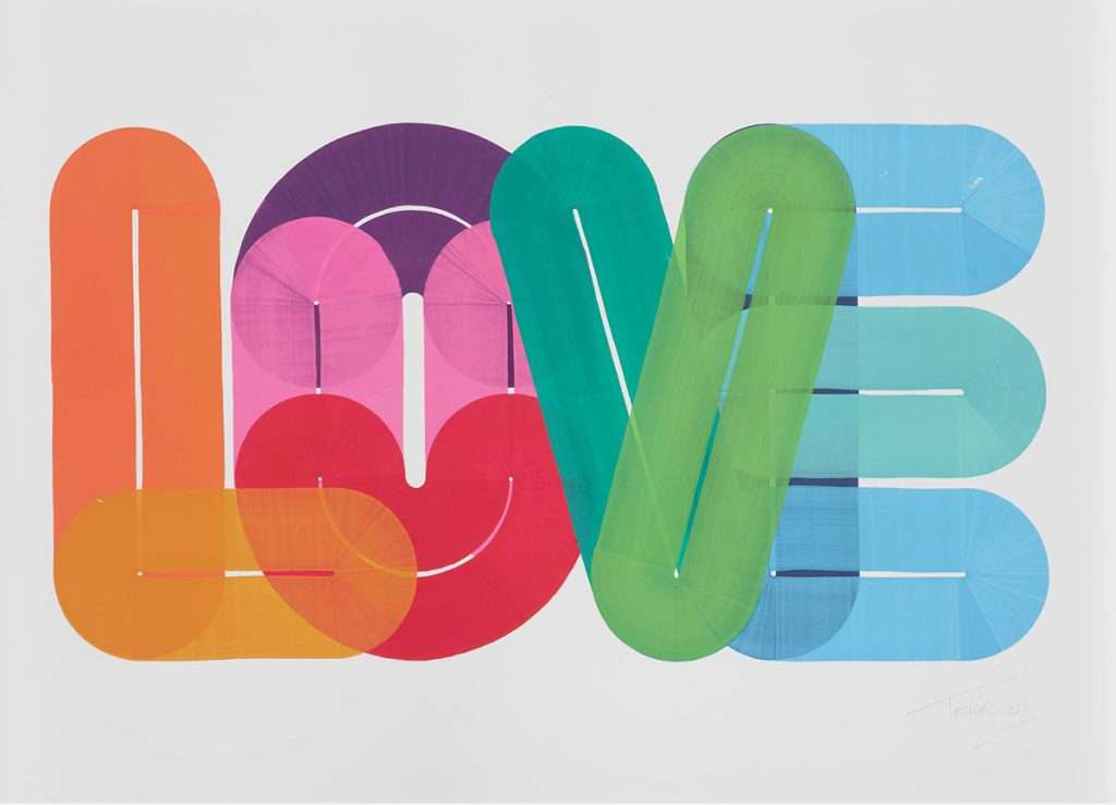 Dave Towers, 'Love', 2022, giclée print