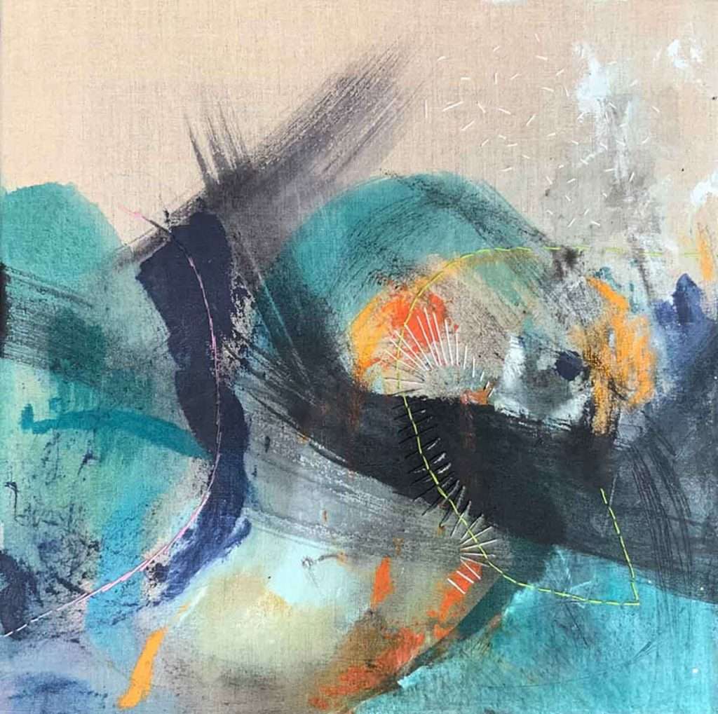Gail Cadogan, 'Dance', mixed media on linen