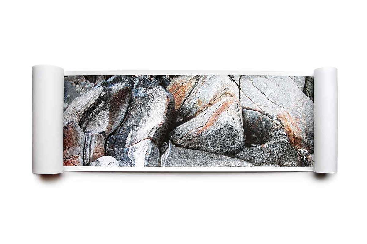 Helen Douglas, 'Lewisian I, handscroll phrase section', giclee print on Munken paper 3 x 2