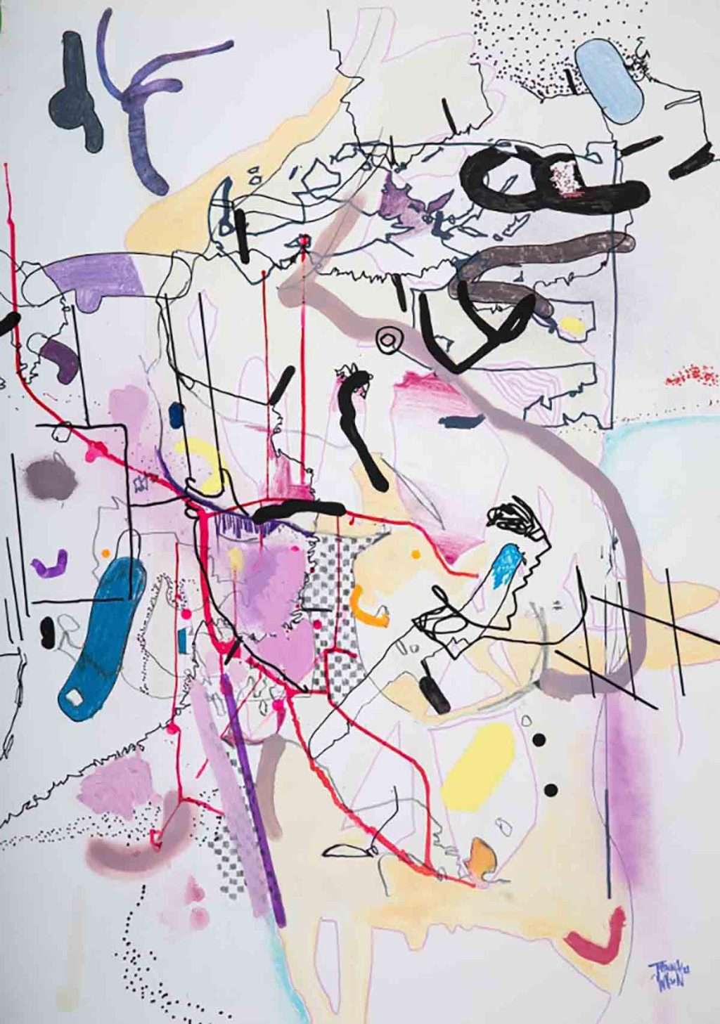 Joanna Wilson, 'Dance', mixed media on paper