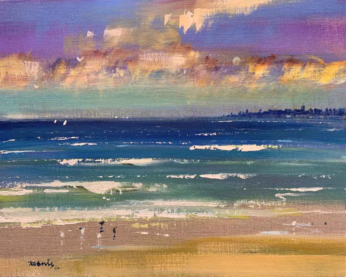 Ken Roberts, 'Daymoon', acrylic on canvas piece