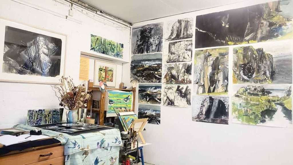 Wildlife artist Kittie Jones’s studio in Coburg House