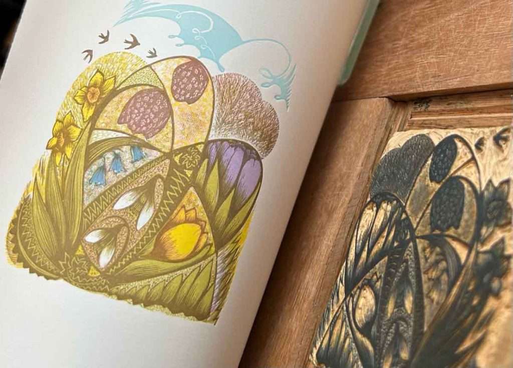 Printing the last layer of multiple block wood engraving 'March'