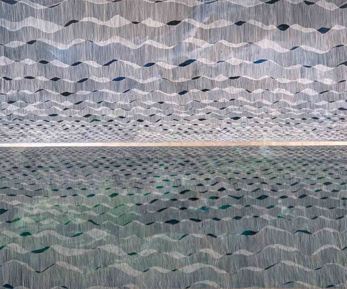 Samantha Clark, 'Passage Between Waters', acrylic and 12 carat white gold leaf on aluminium panel