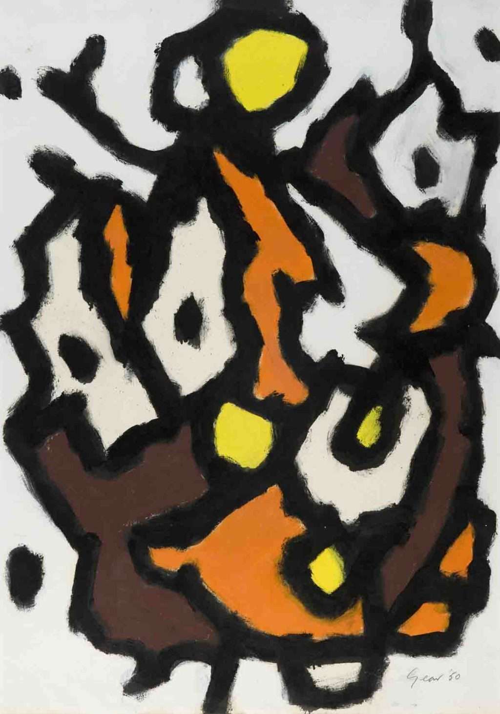 William Gear, 'Tree Form (August 1950)'